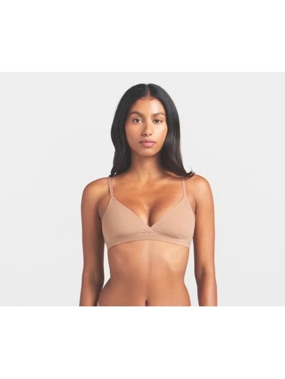 Skims Fits Everybody Crossover Bralette Color Ochre Size XXS